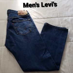 Men's Levi's 501 100% cotton Straight Leg Button Fly Jeans Size W36 L30